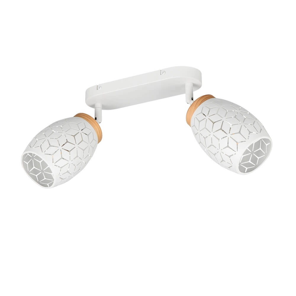 Spot apparent à 2 lumières Bidar blanc Trio 4017807640663