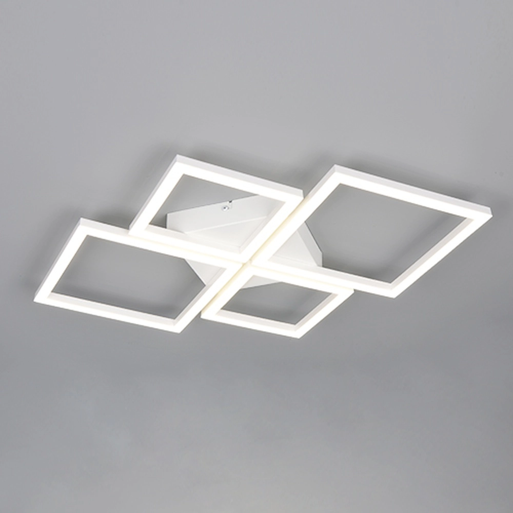 Lampe de plafond moderne Quilo Blanc carré Trio 4017807704235