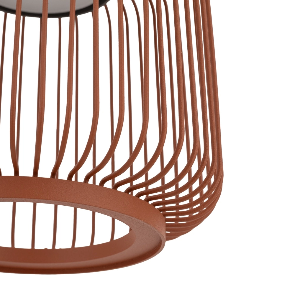 Lampe cage Kenai terre cuite Ø 18cm Lyora 5903139122184