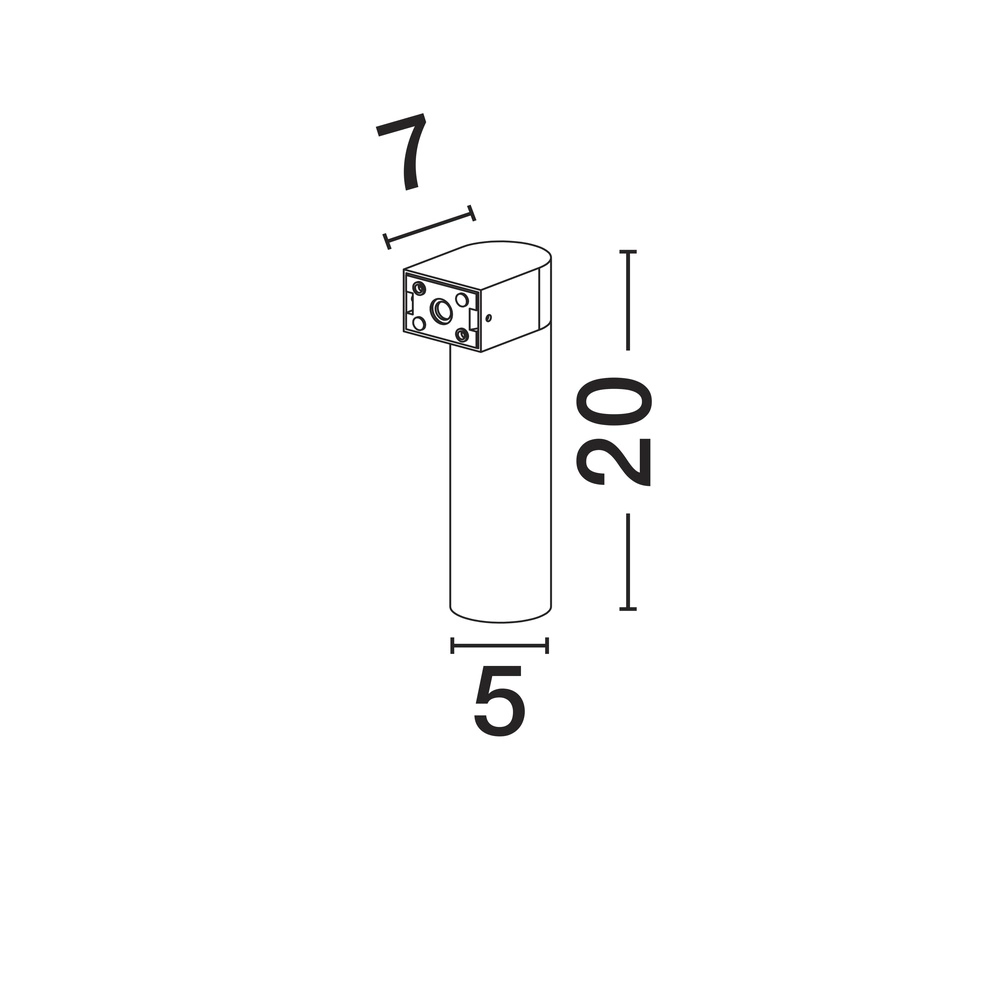 Spot mural Lusy blanc Lyora 5212017476470