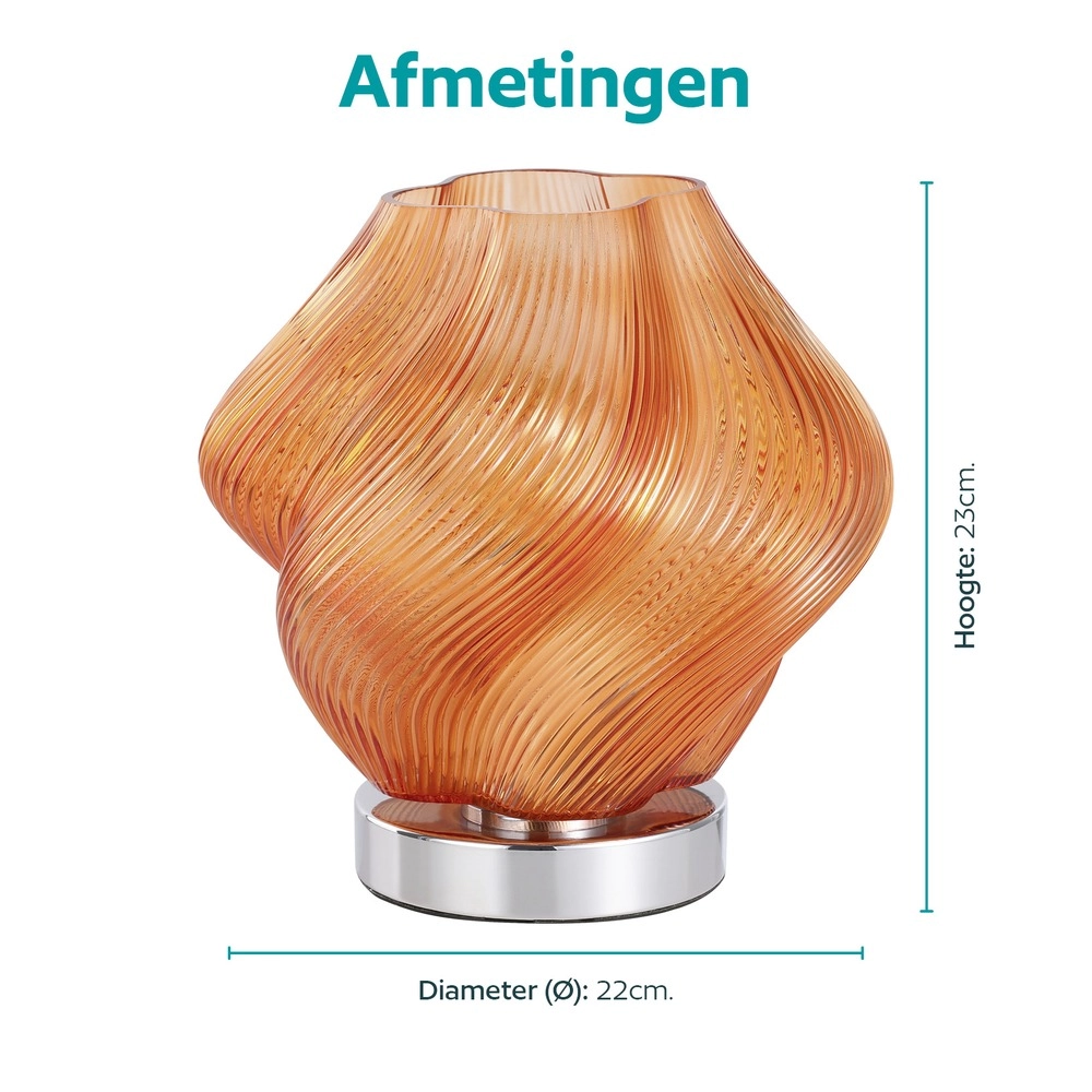 Conception des lampes de table Vicenne orange Eglo 9008606405268