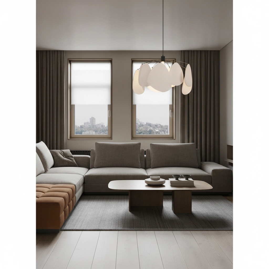 Lampe suspendue Olina beige