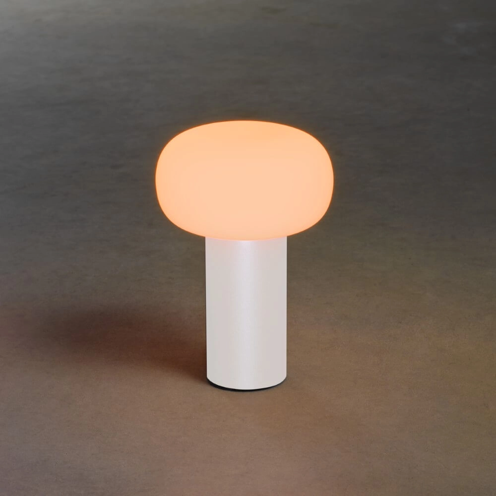 Lampe de table rechargeable Antibes blanc KonstSmide 7318308262529