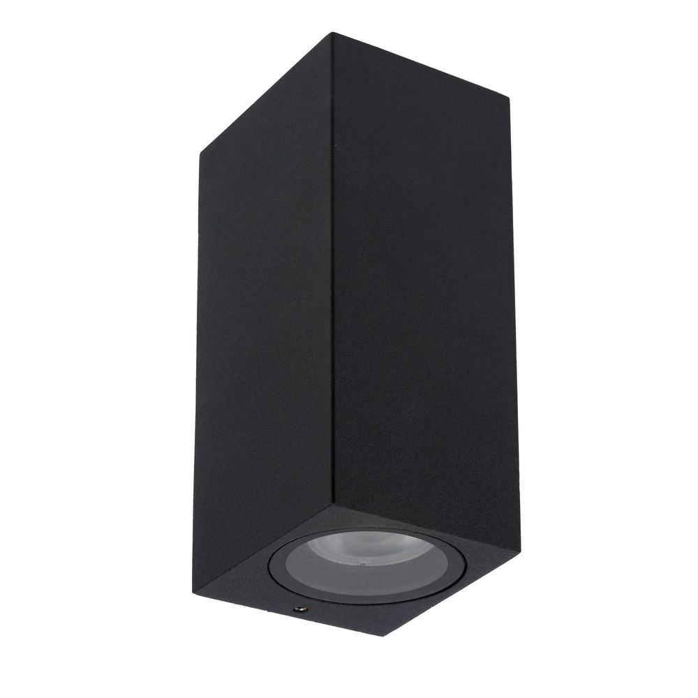 Emplacement mural de conception Zaro IP65 noir montant et bas