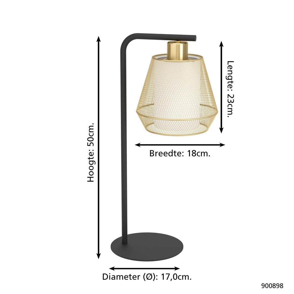 Lampe de table dorée Ciudadela Eglo 9008606274697