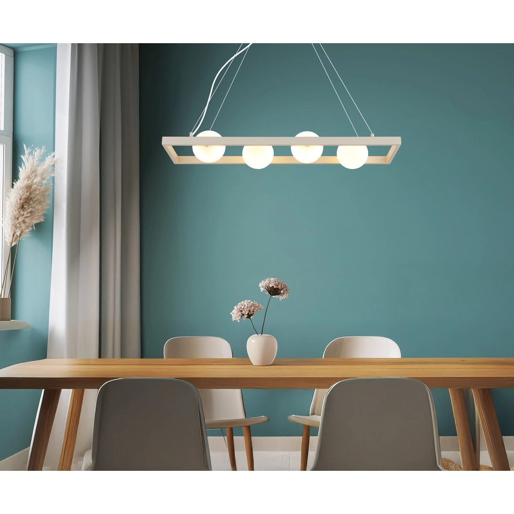 Lampe pendante de conception Nanda brun sable Globo 9007371576036