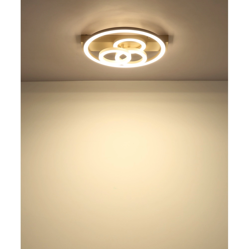 Lampe de plafond unique Darryl brun sable Globo 9007371593217