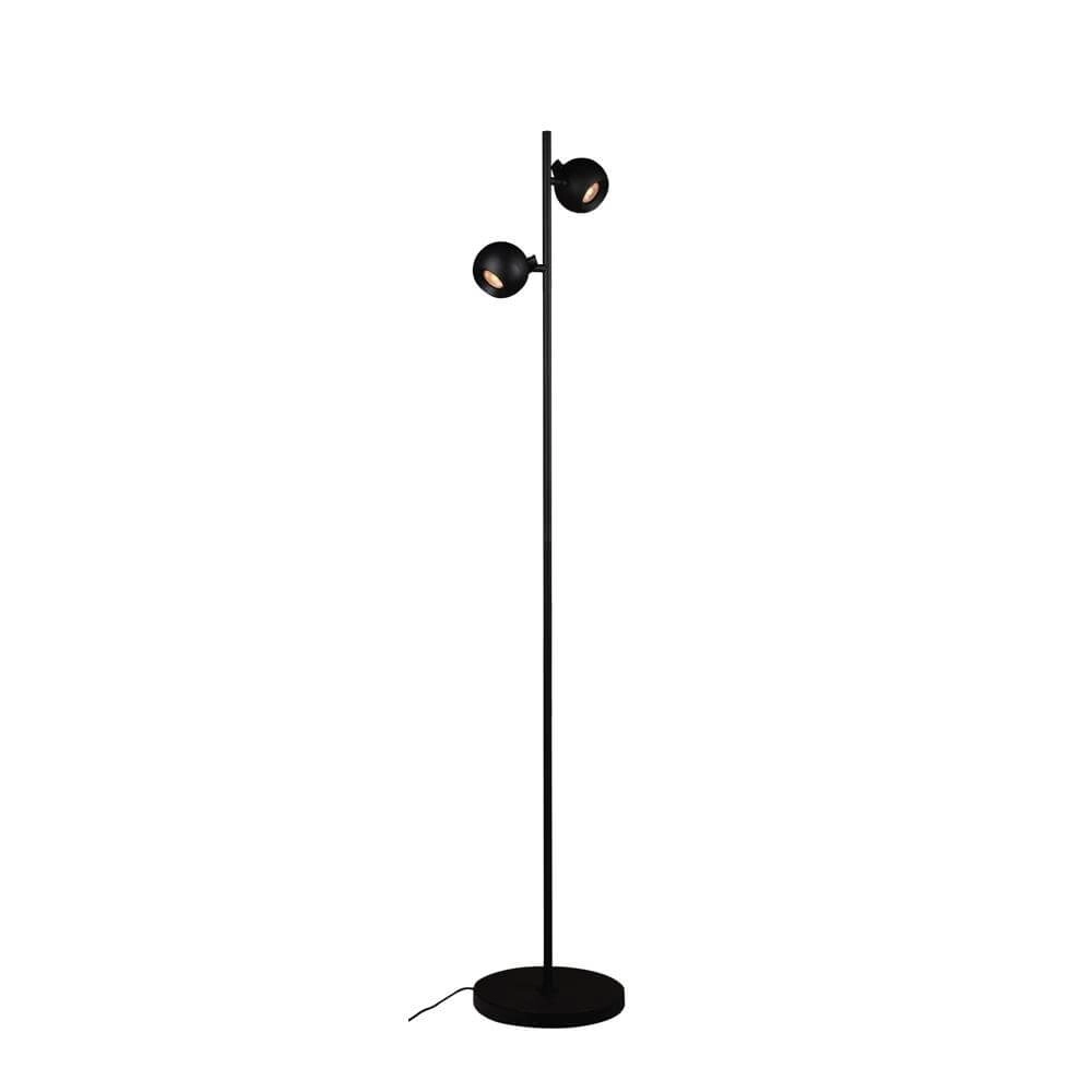 Lampadaire design Bolero noir 2 lumières Lampadaire design Bolero noir 2 lumières