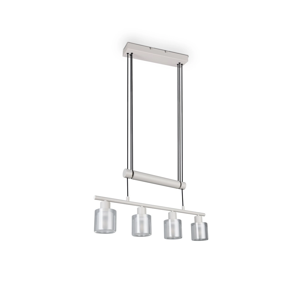 Lampe suspendue Neralo 4-gris clair Trio 4017807702910