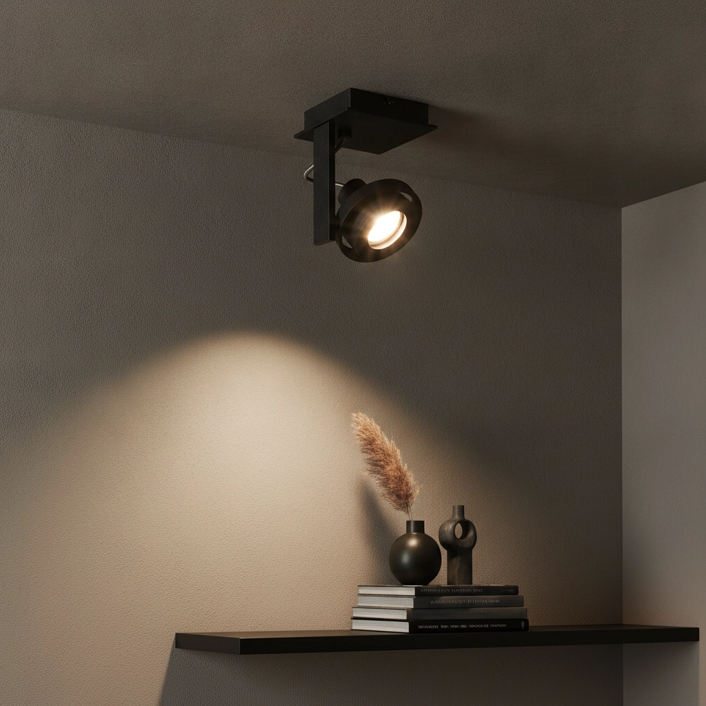 Spot apparent à 1 lumière Meist noir