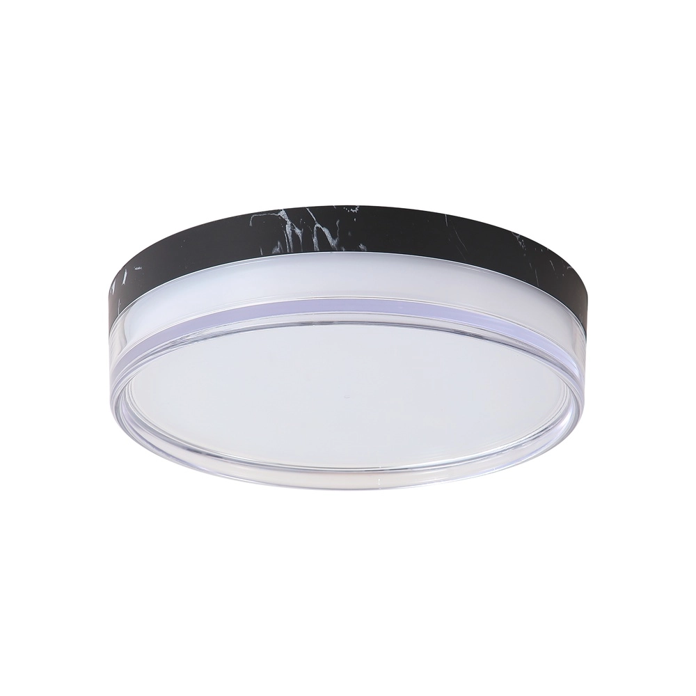 Lampe de plafond Button Ø marbre noir de 30 cm Searchlight 5,05342E+12