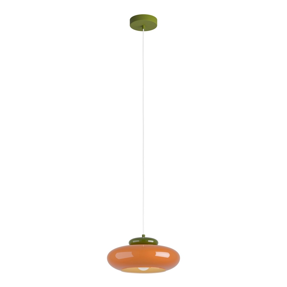 Lampe pendante de conception Berardelli orange avec vert Ø 32cm Eglo 9008606405008