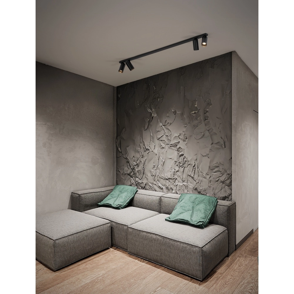 Plafonnier 4 lumières Oso noir Lyora 5212017465085