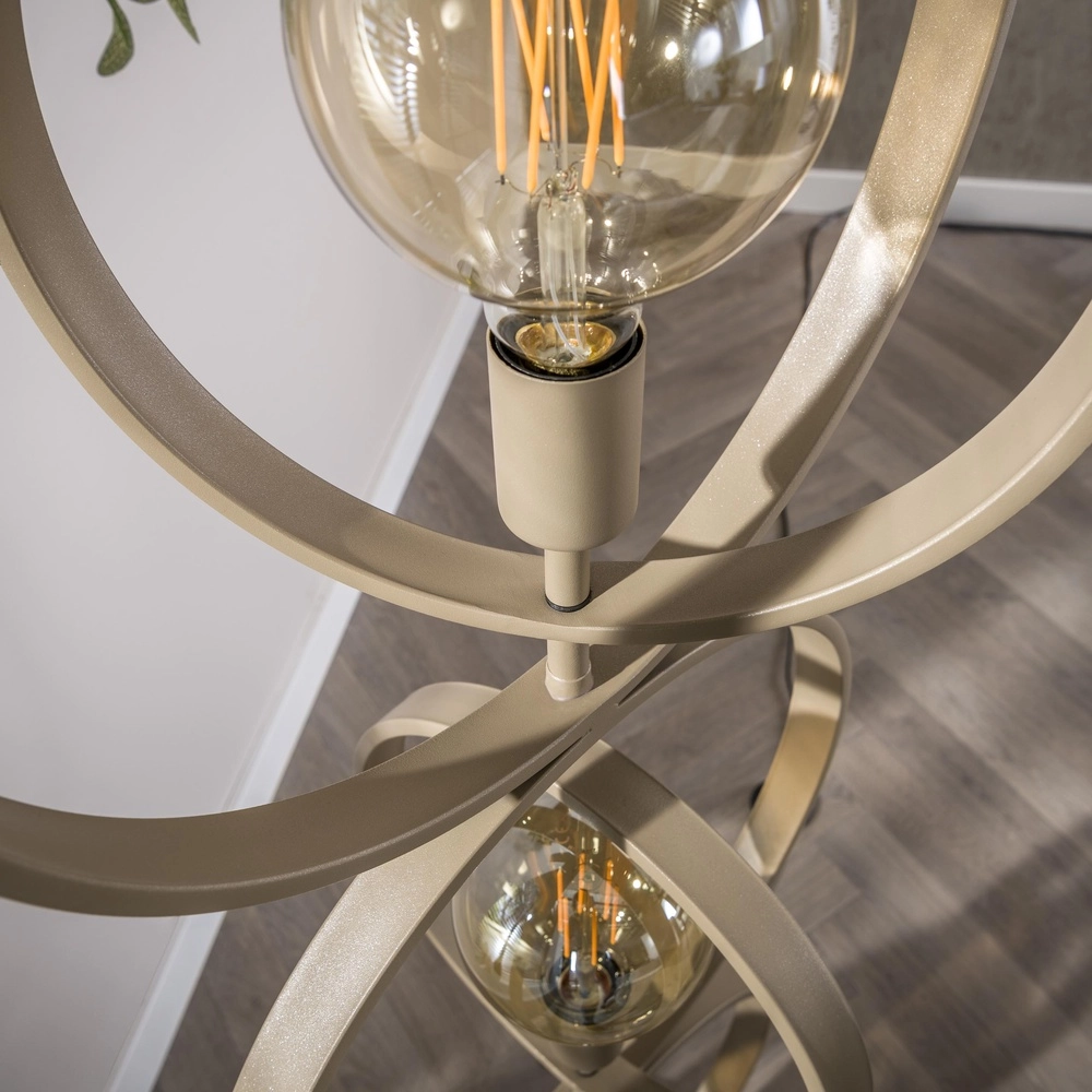 Lampe de pied à sable à 3 lumières Turn E27 - Ø 40cm Lyora 8716803513075