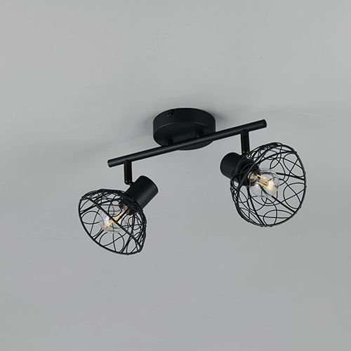 Lampe de plafond Yako Double Noir Trio 4017807670936