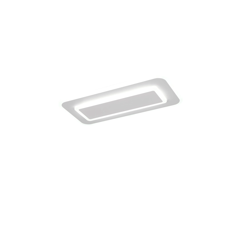 Lampe de plafond moderne Riva blanc 40 cm Trio 4017807682939