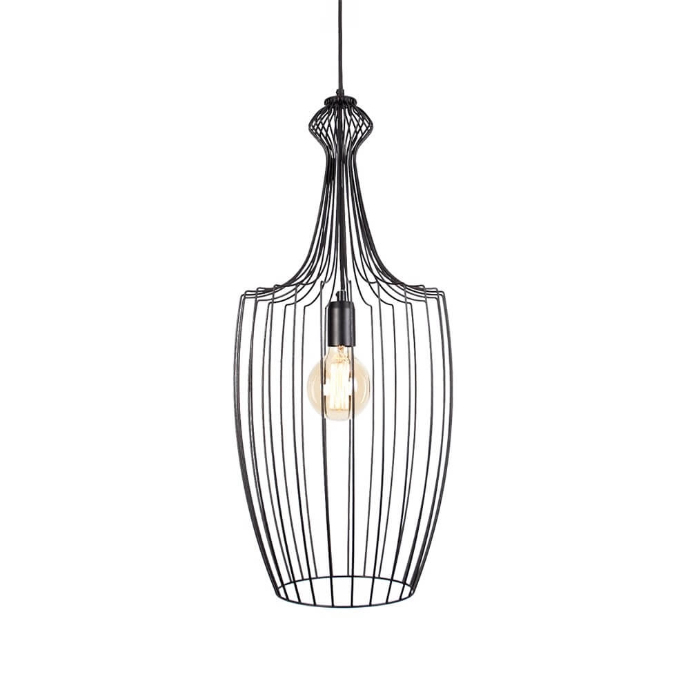 Lampe à fil noir Luksor Ø 32 cm