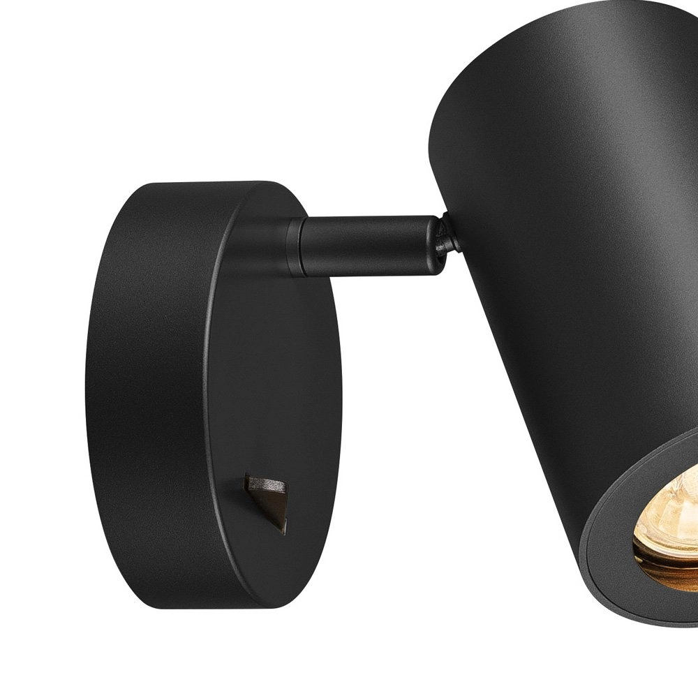 Spot murale Enola_B noir SLV 4024163190213