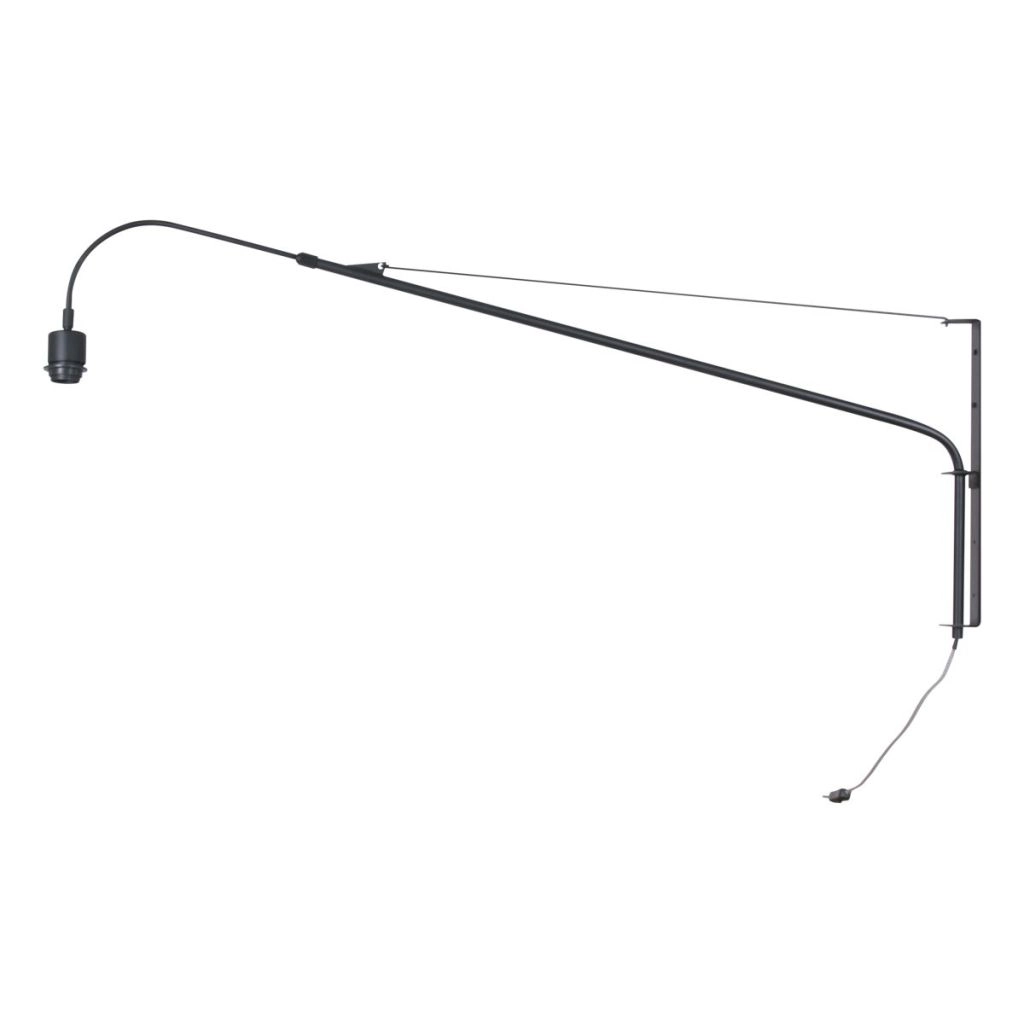 Lampe murale noire Elegant Classy avec un chapeau en liège de 50 cm Ø Steinhauer 8712746180398