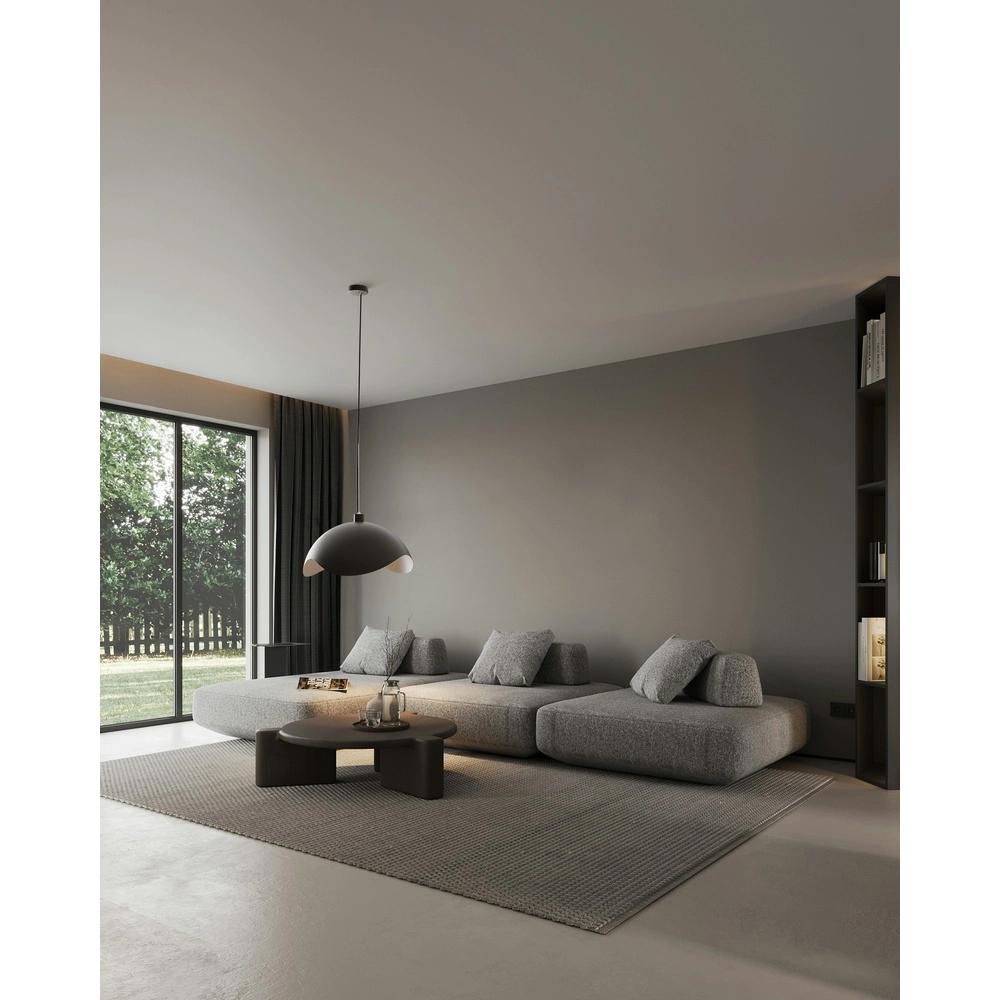 Lampe pendante de conception Volta Ø60cm - ondulé - noir Masterlight 8718121193519