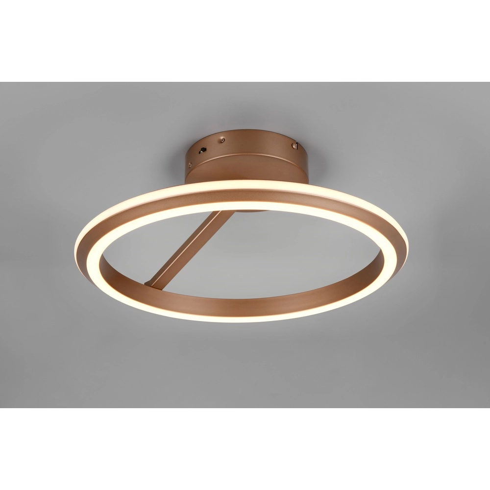 Plafonnier rond Amador Brun moka Trio 4017807664140