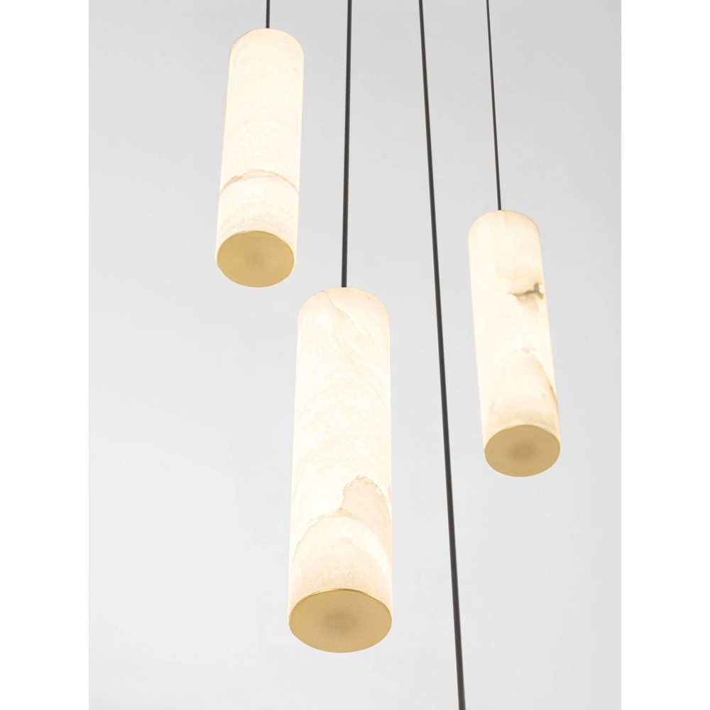 Lampe suspendue Diletto Or avec 7 luminaires blancs Lyora 5212063503236