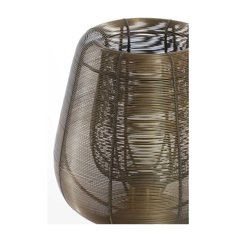 Lampe de table Aboso bronze cuivré Ø 24cm Light & Living 8717807701581