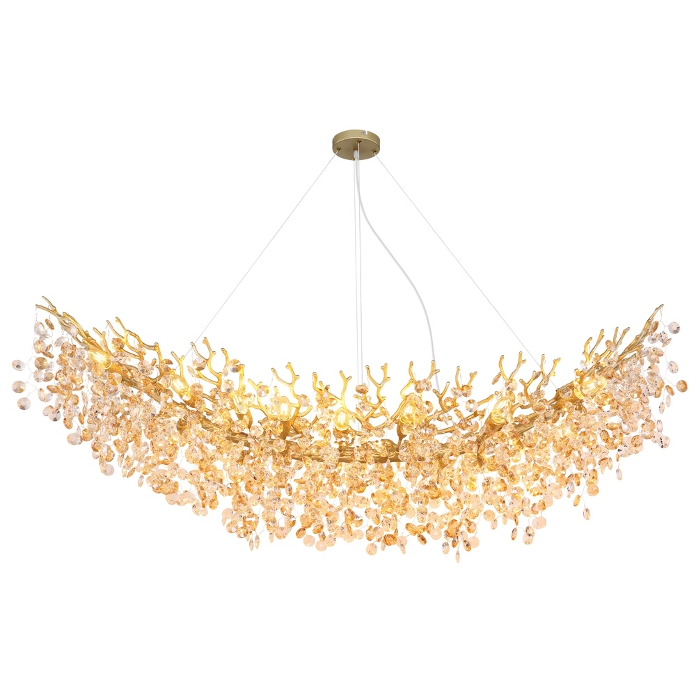 Lampe suspendue Queena Or 150cm Globo 9007371522705