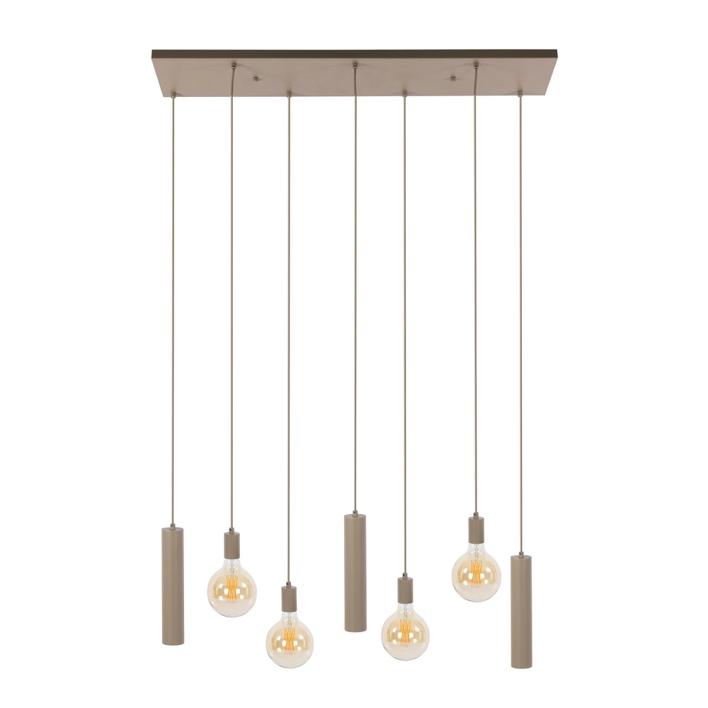 Lampe pendante de conception Senso Brun sable 7 clairs Lyora 8716803515017