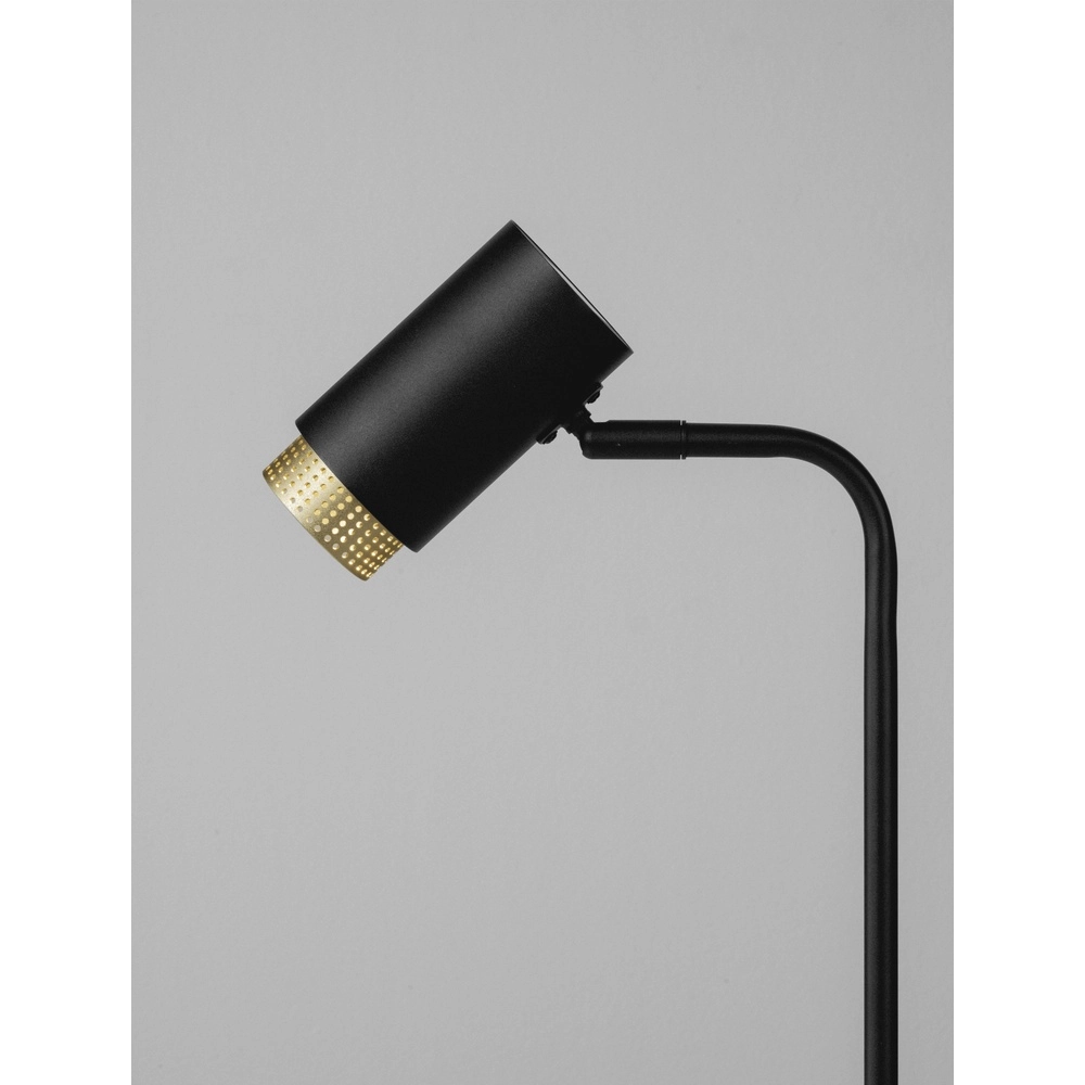 Lampe de bureau Nessi noir avec or Lyora 5212017475206