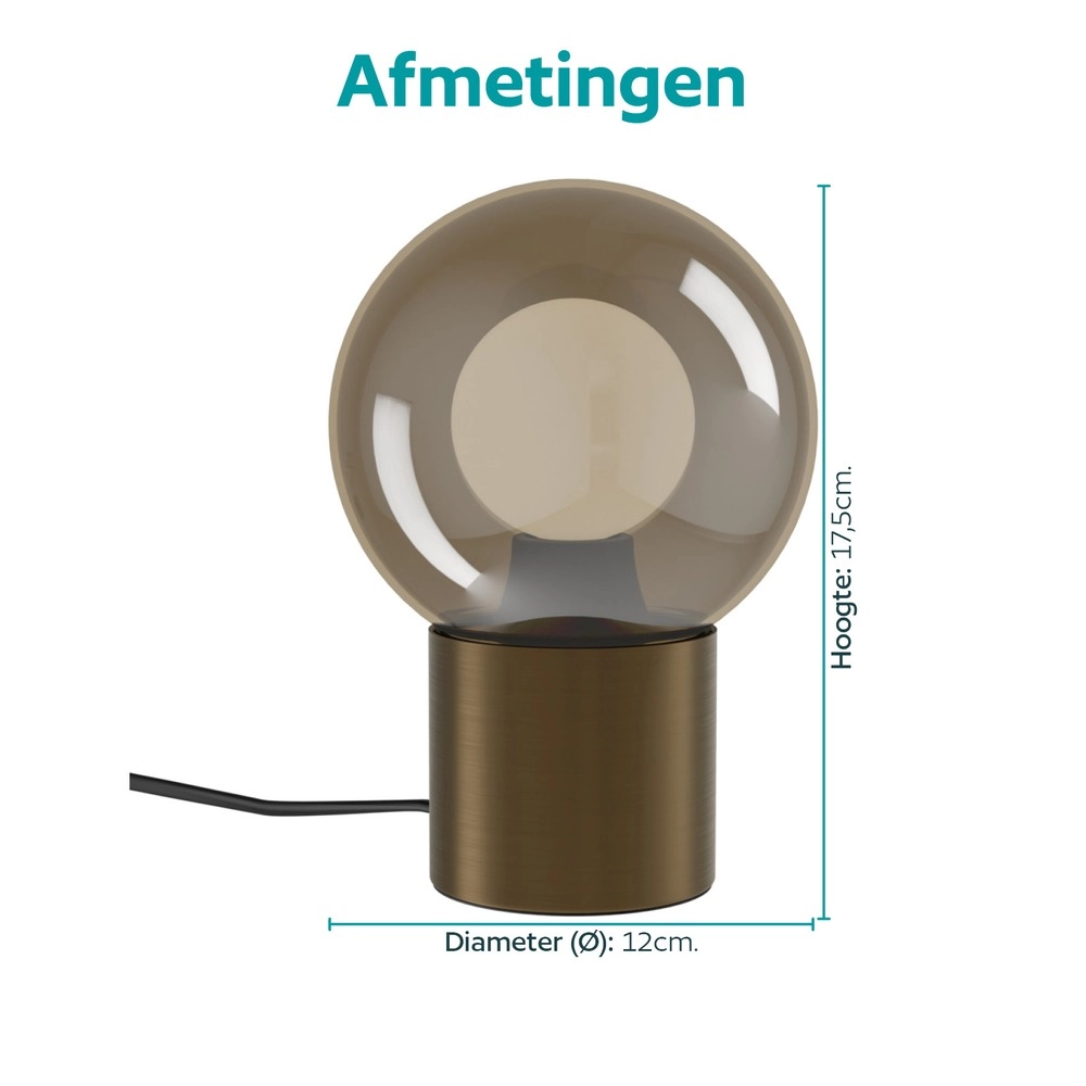 Lampe de table de conception Bravino Bronze en cuivre Eglo 9008606392285