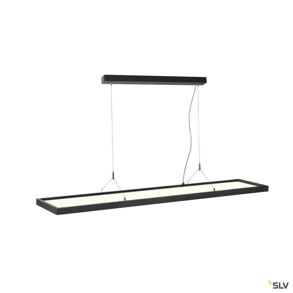 Lampe suspendue de bureau LED Worklight Dali 57w - 4000K - 120cm noir SLV 4024163254595