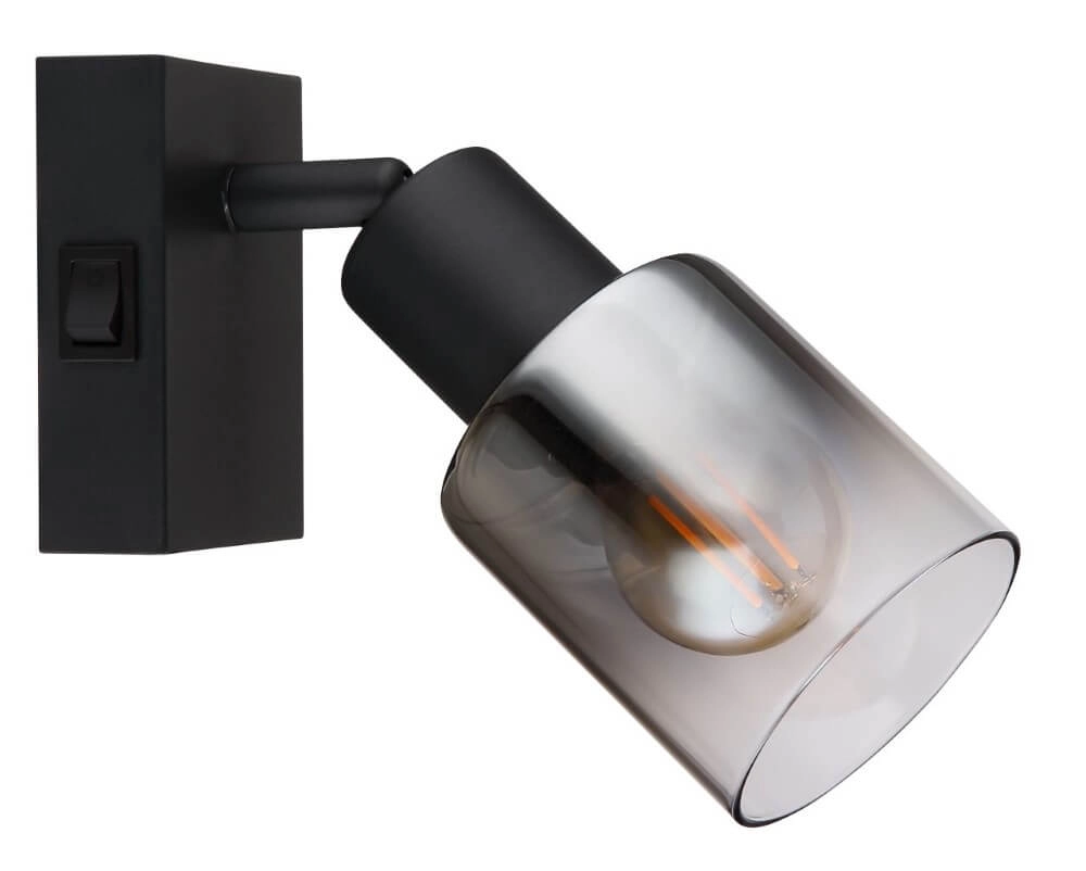 Applique noire Hubertus avec interrupteur Globo 9007371446018