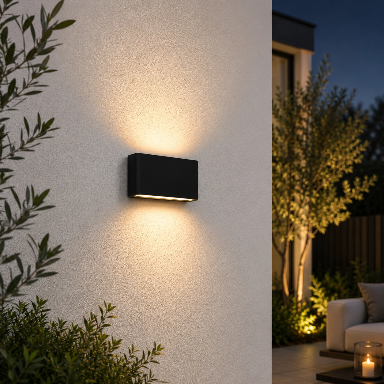Tache de mur noir Box 17 cm - noir