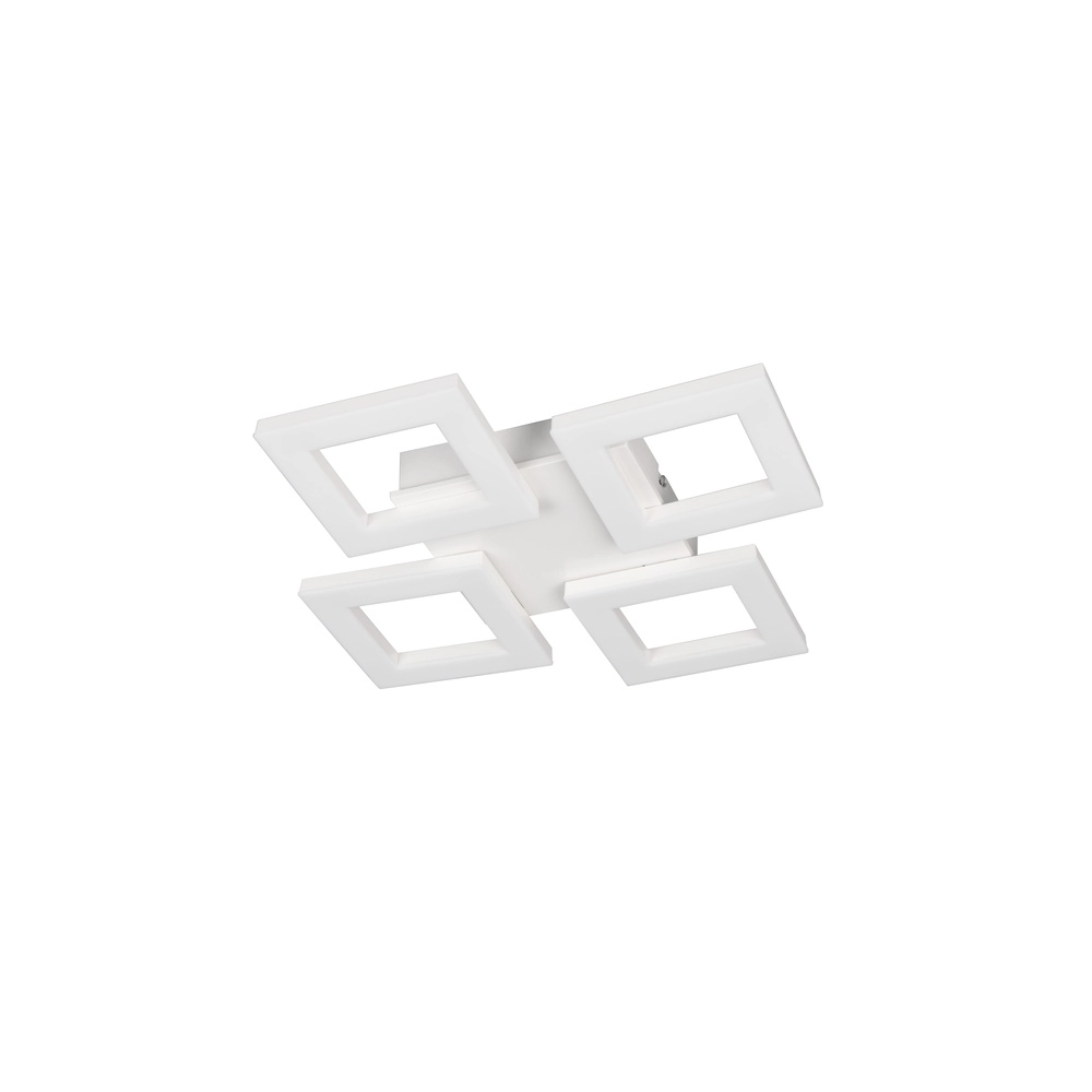 Lampe de plafond à design Cemi Carré blanc Trio 4017807704327