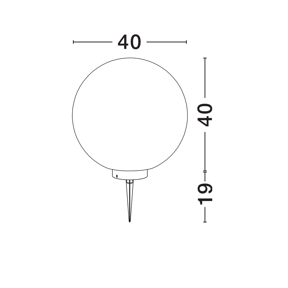 Lampe boule Moon Ø 40cm Lyora 5212017454577