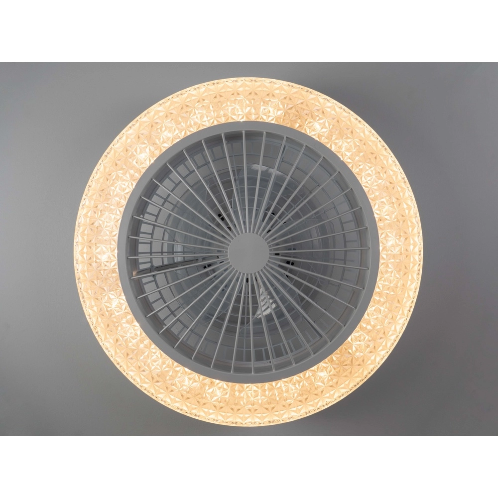 Ventilateur de plafond Malinska blanc Ø 55cm Eglo 9002759313555