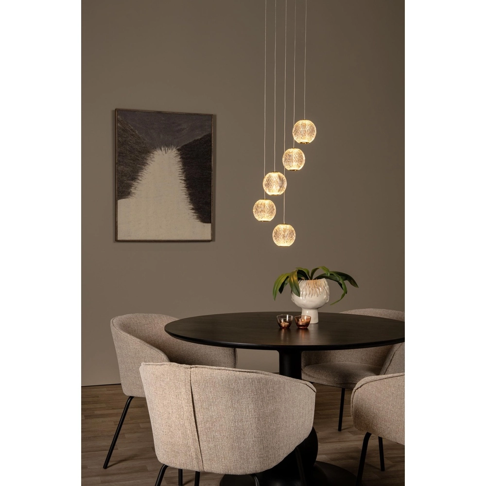 Lampe pendante dorée Cintra Voir 5-light Lucide 5411212134417