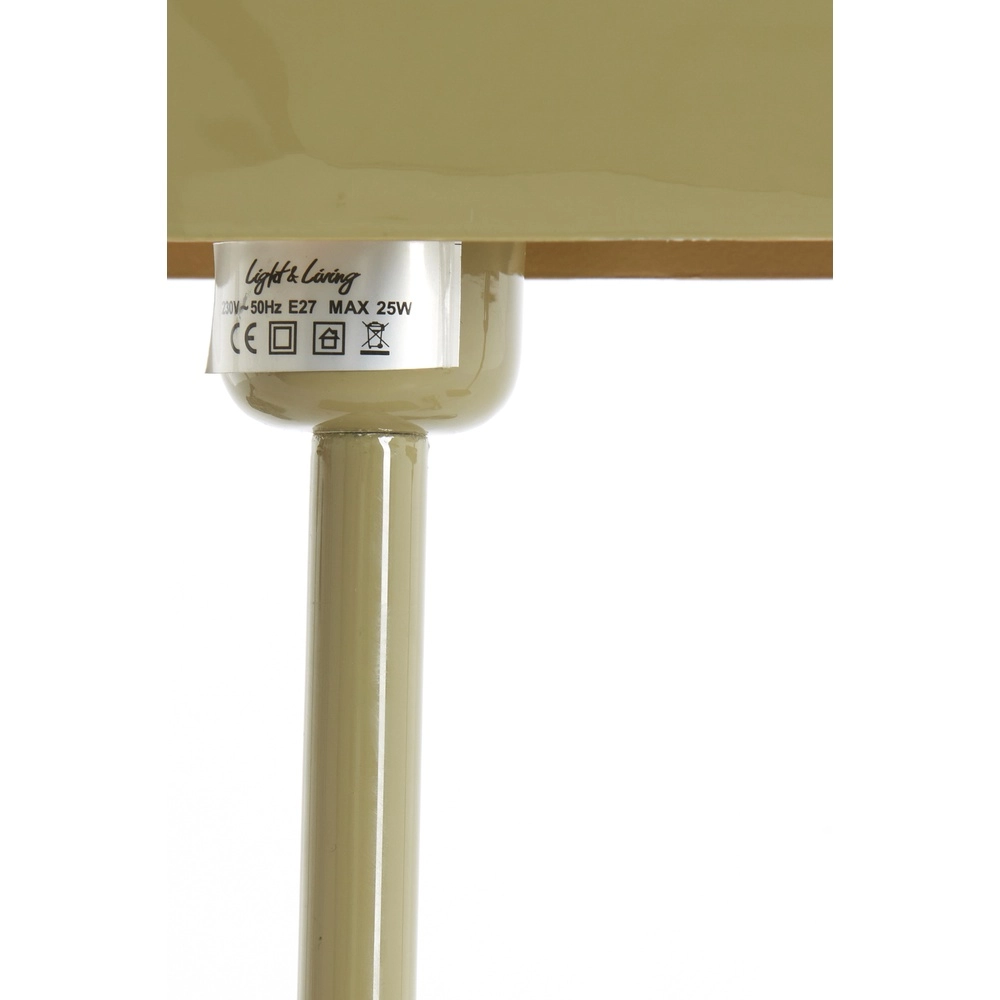 Lampe de chevet Elenie 25x13cm - taupe brillant Light & Living 8717807818838