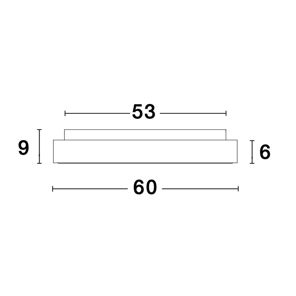 Plafonnier Rando Thin or Ø 60cm Lyora 5212017420114