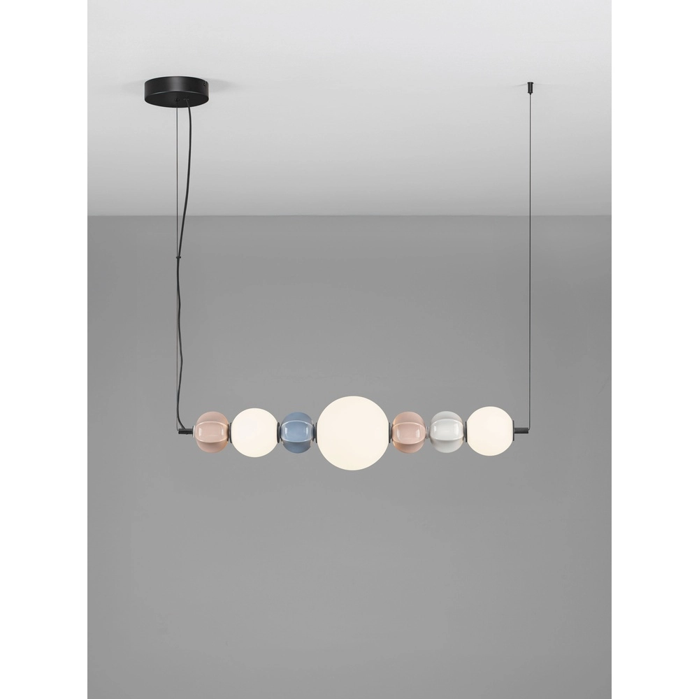 Lampe pendante unique Dazz Couleurs multiples horizontales Lyora 5212017495242