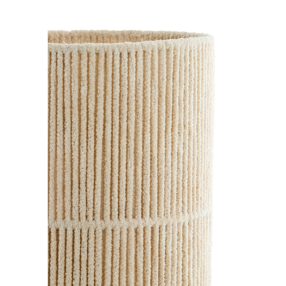 Lampe de sol en sable Michiel 160cm - crème chenille Light & Living 8717807786151