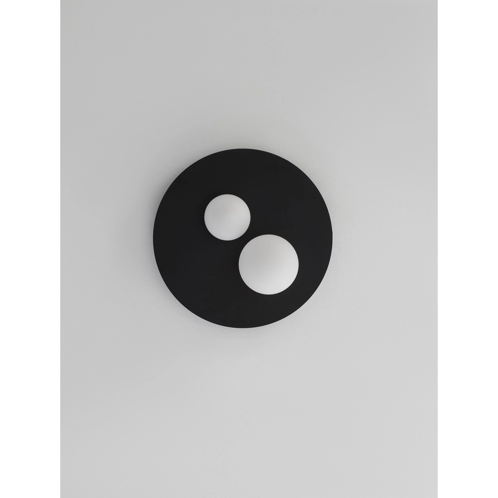 Plafonnier design Velna noir Ø 40cm Lyora 5212017440228