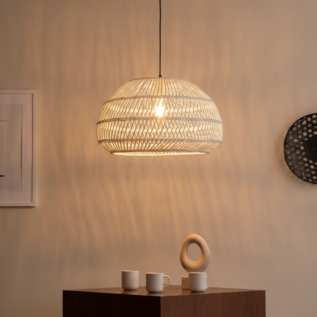 Suspension blanche Melody Ø 50,5 cm