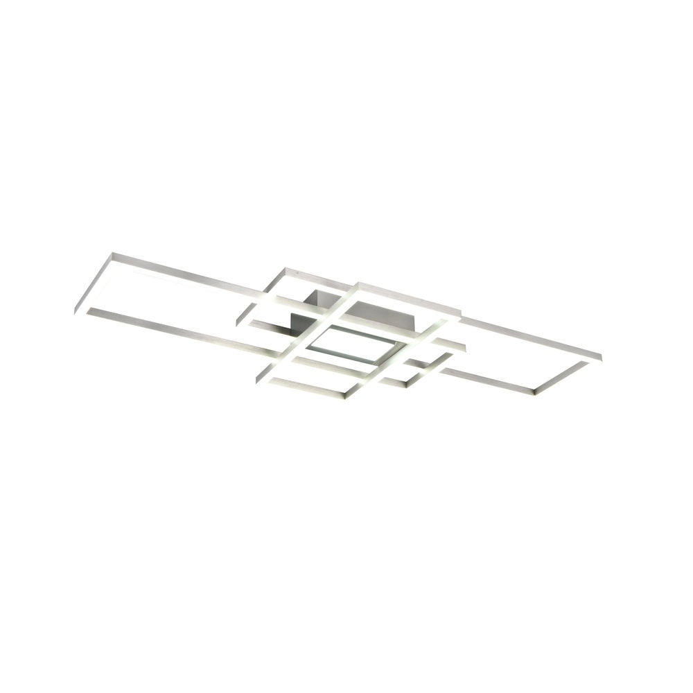 Lampe de plafond moderne Fresno nickel Trio 4017807653717