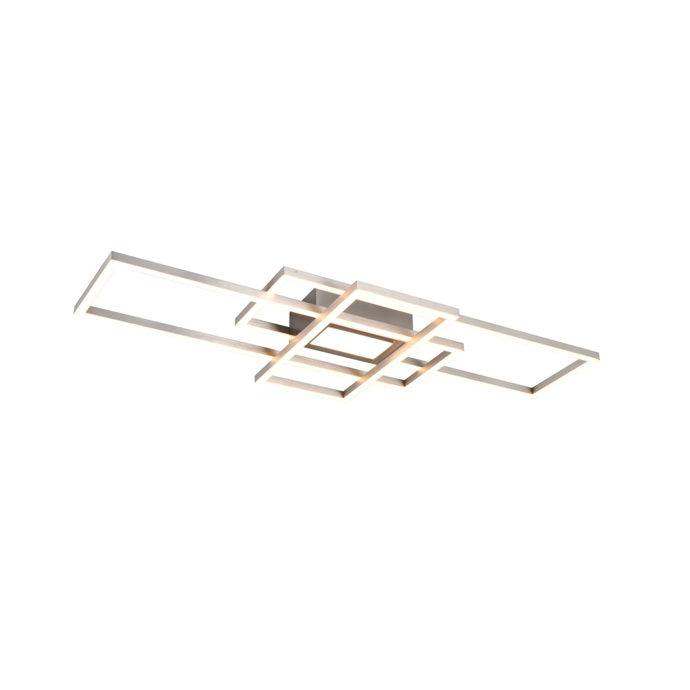 Lampe de plafond moderne Fresno nickel