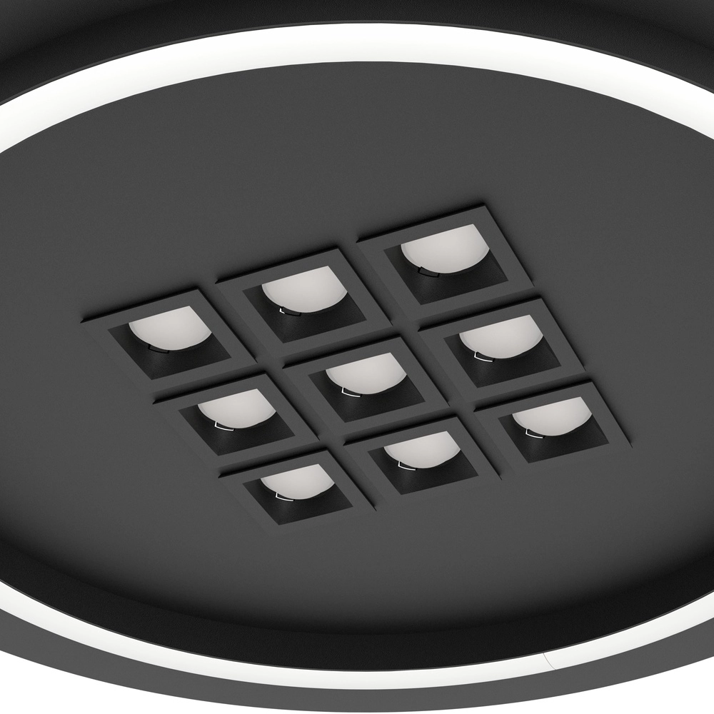 Lumière LED moderne de plafond Balazote Ø 38cm - noir Eglo 9008606312702