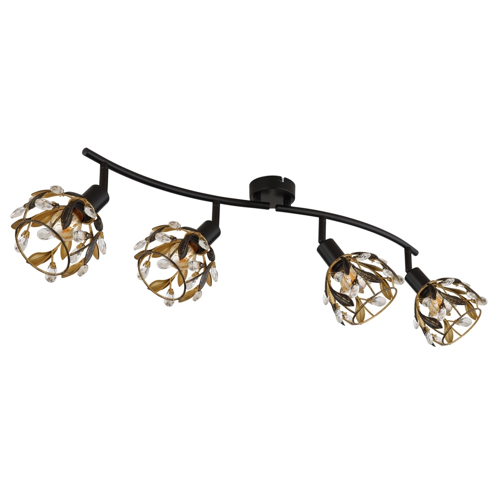 Lampe de plafond de campagne Mika Noir Globo 9007371528295