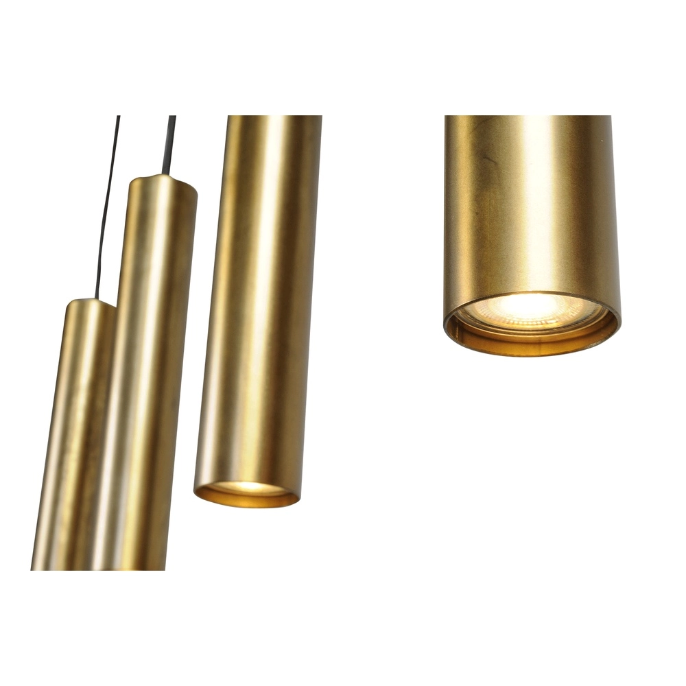 Lampe pendante de salle à manger Run 4 pendules anciens en cuivre Masterlight 8718121204550