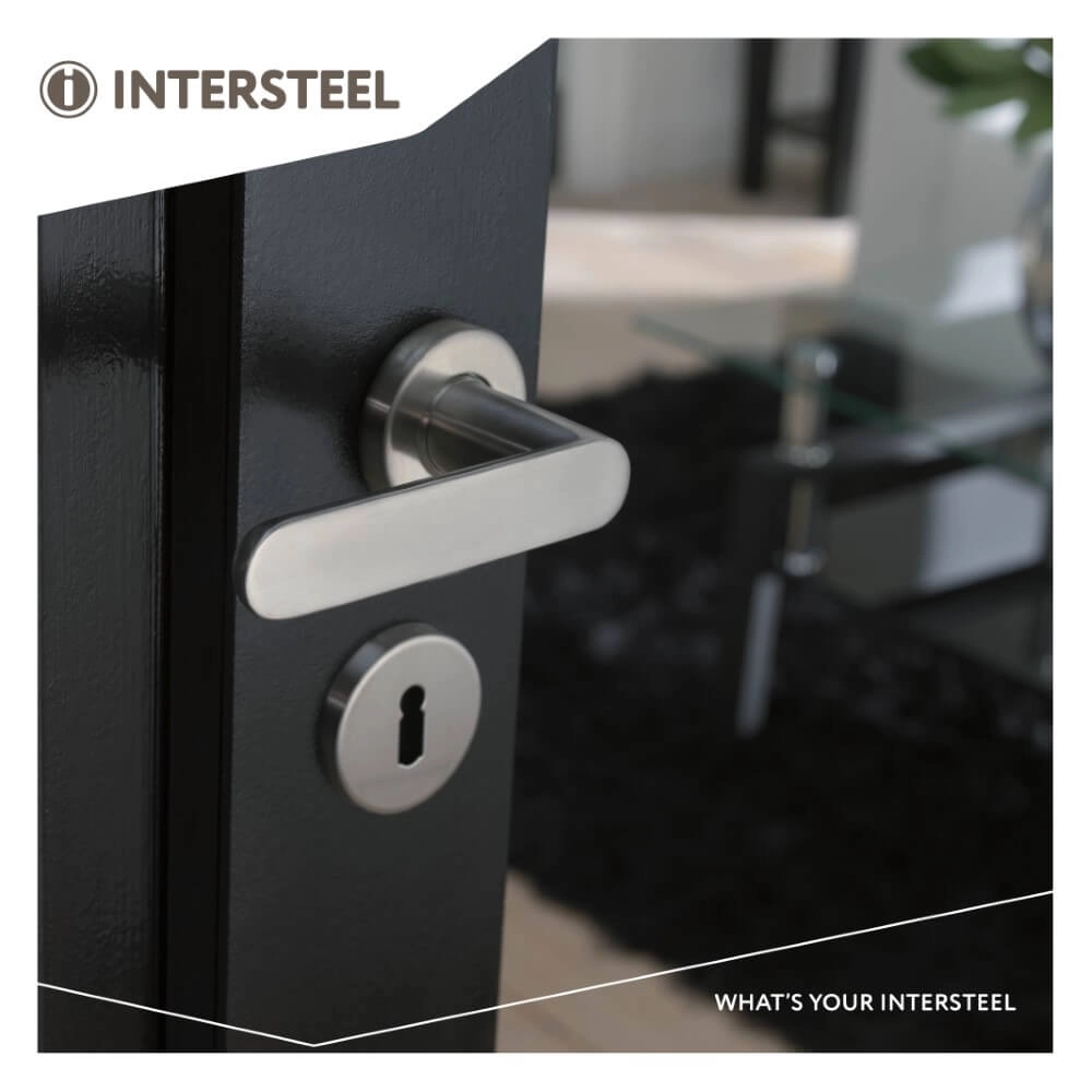 Poignée de porte design Massief Acier inoxydable à ressorts Intersteel 8714186052181
